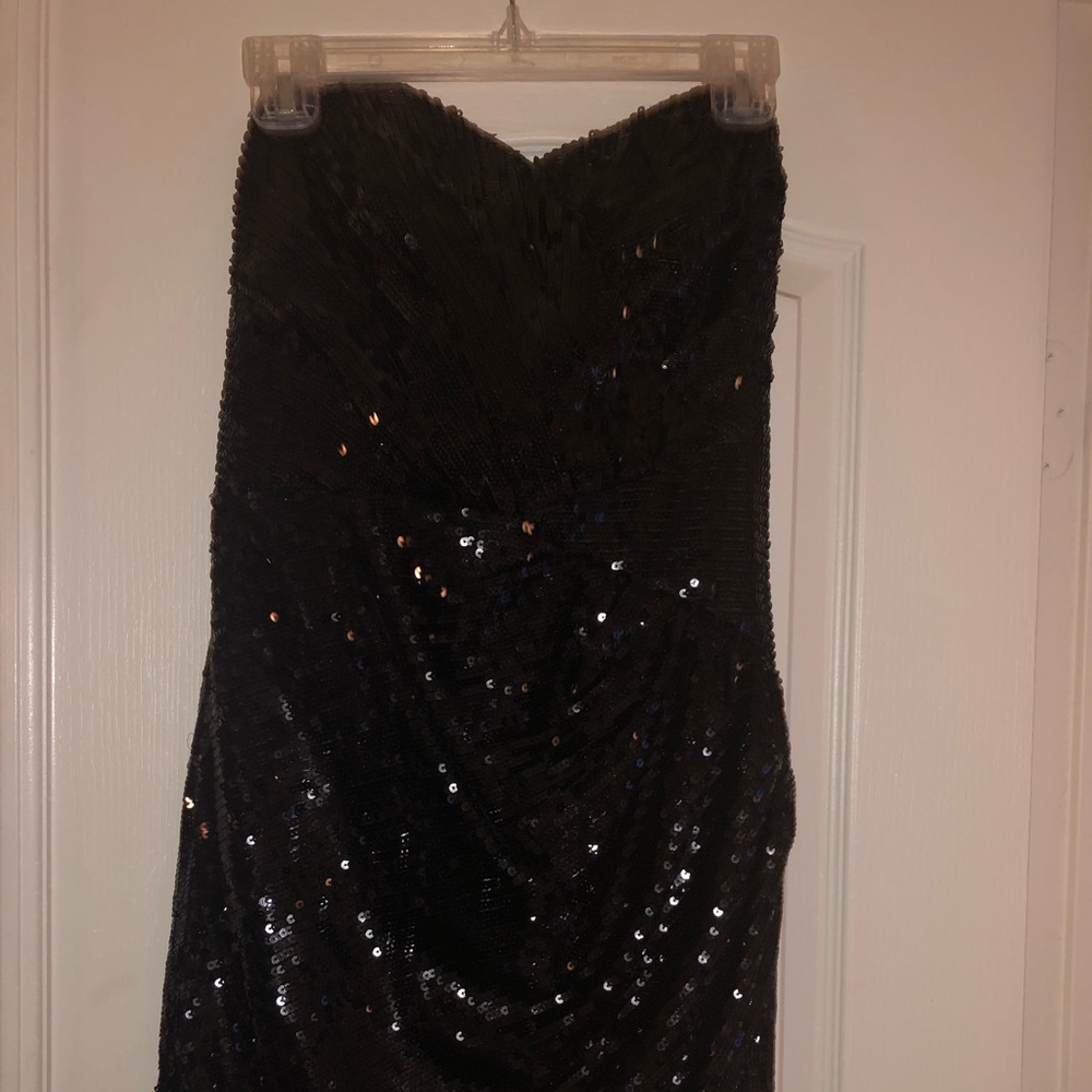 Lipsy Black Sequins mini dress